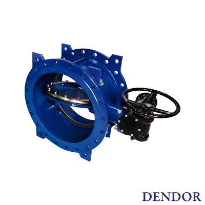Затвор Dendor тип 023F DN350 с редуктором