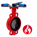 Затвор дисковый Ridval тип RVB 01 DN050 рукоятка,с УКП о/з.IP64 (красный) диск н/ж